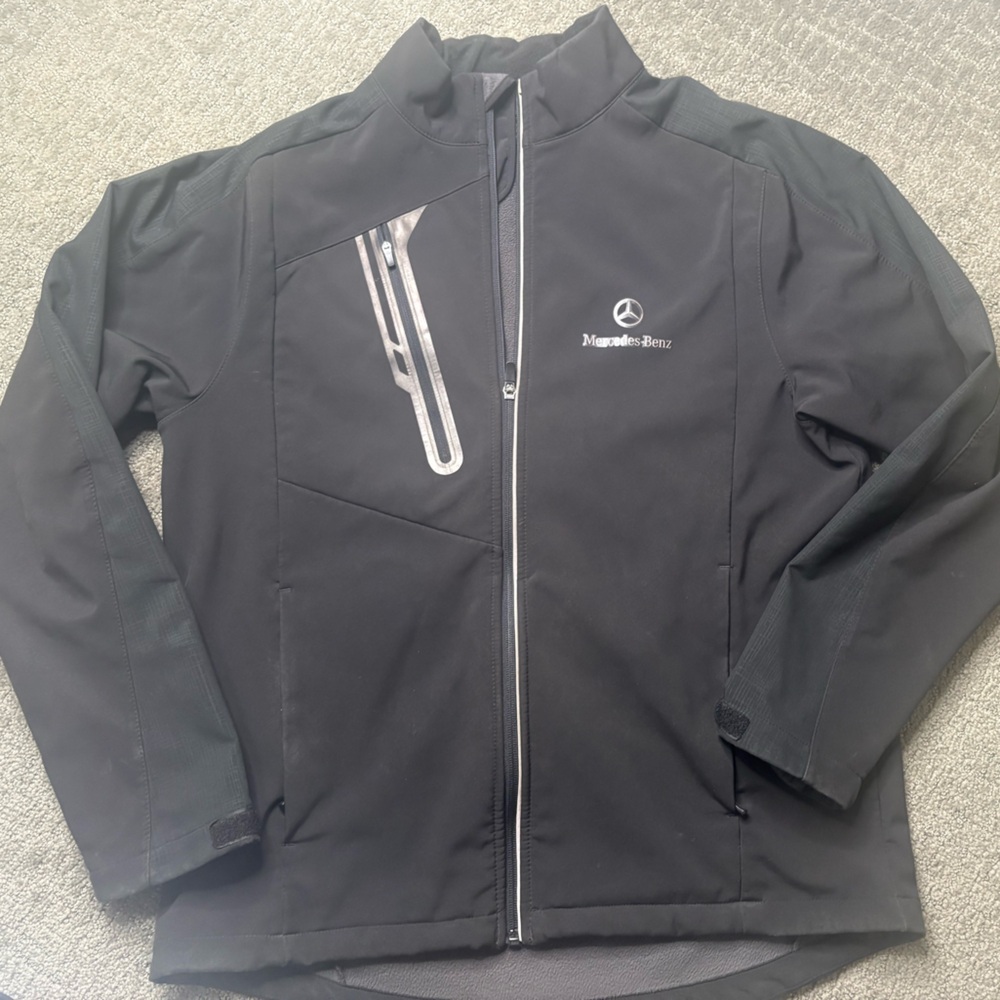 Men's Mercedes Benz Soft Shell North End Black Jacket Size Medium